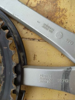 Bielas de bicicleta 170mm