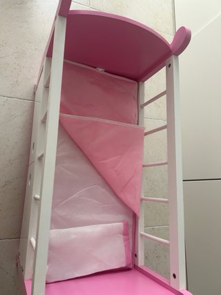 Cuna de juguete rosa Juguettos