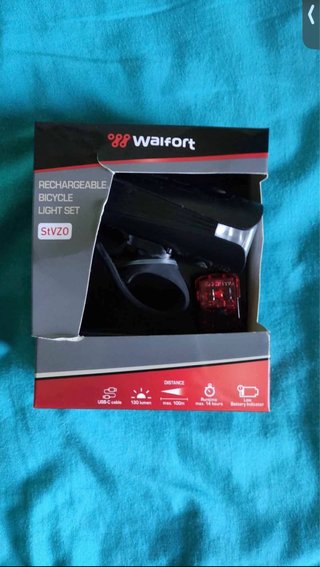 Set Luces Bici Recargables Waifort StVZO