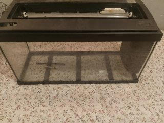 Pecera 100L con tapa y luz