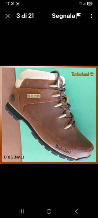 Stivali Timberland uomo marrone prezzo fisso orig.