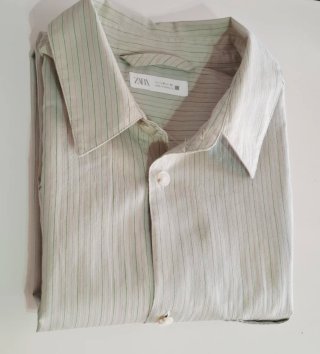 Camisa Zara Rayas Talla M
