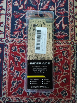 Cadena RIDER ACE Dorada 6-12 Velocidades