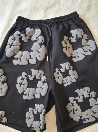 Pantalones cortos Hacco negros con estampado