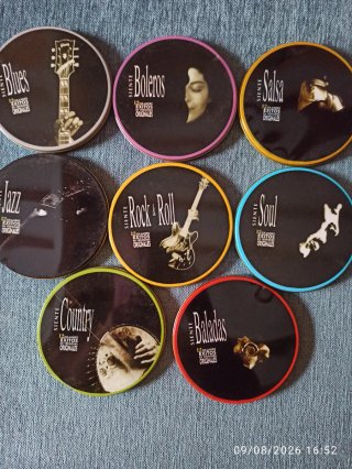 Lote 8 CDs Música Variada: Blues, Jazz, Salsa