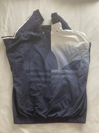 Chaqueta Adidas Vintage Big Trefoil Azul Talla L