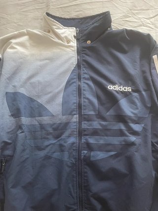 Chaqueta Adidas Vintage Big Trefoil Azul Talla L