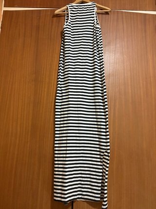 Vestido Benetton Rayas Largo Talla M