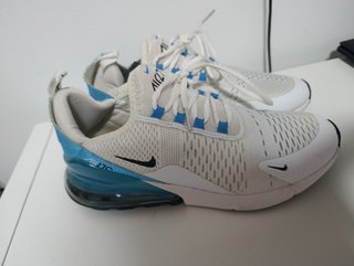 Zapatillas Nike Air 270 Hombre Blancas y Azules