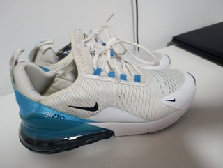 Zapatillas Nike Air 270 Hombre Blancas y Azules