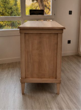 Cómoda Antigua Luis XVI francesa madera lavada