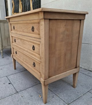 Cómoda Antigua Luis XVI francesa madera lavada