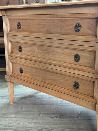 Cómoda Antigua Luis XVI francesa madera lavada