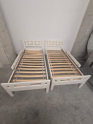 Cama infantil blanca 175 x 75 cm