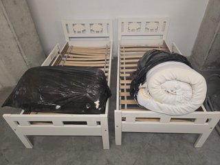 Cama infantil blanca 175 x 75 cm