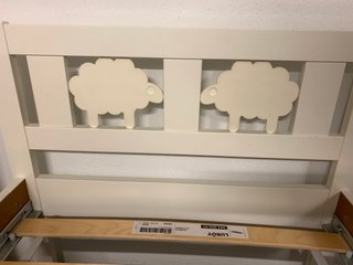 Cama infantil blanca 165 x 75 cm