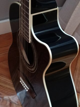 Guitarra Electroacústica Washburn EA12 Negra