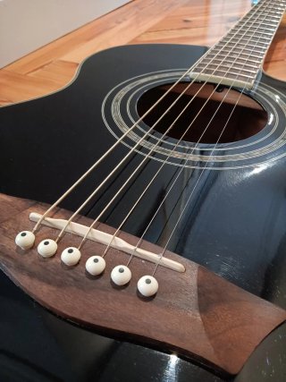 Guitarra Electroacústica Washburn EA12 Negra