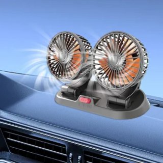 Ventilatore Doppio Ricaricabile per Auto