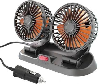 Ventilatore Doppio Ricaricabile per Auto