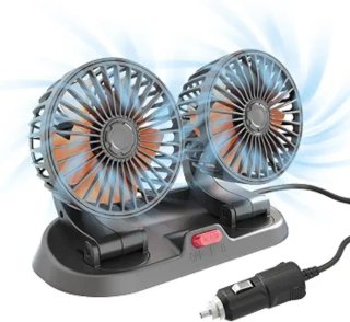 Ventilatore Doppio Ricaricabile per Auto
