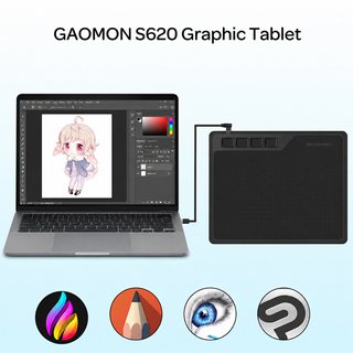 Tableta Gráfica GAOMON S620 Negra