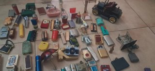 Lote de mecheros variados unos 77 mecheros.