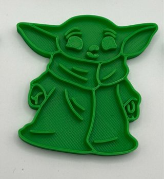 Moldes Galletas Baby Yoda Plástico Verde
