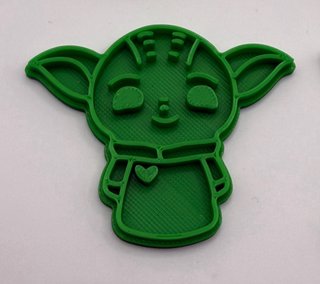 Moldes Galletas Baby Yoda Plástico Verde