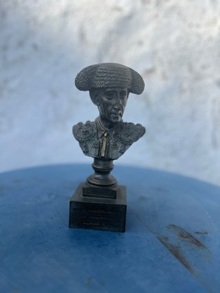 Figura Manolete Busto Torero Bronce