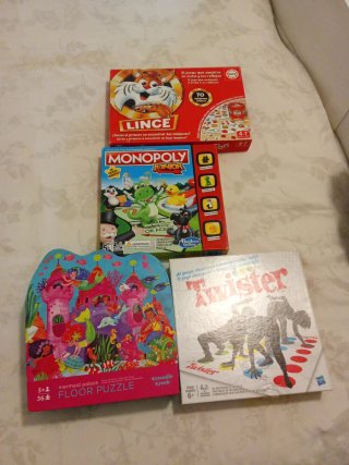 Lote 4 Juegos de Mesa Infantiles