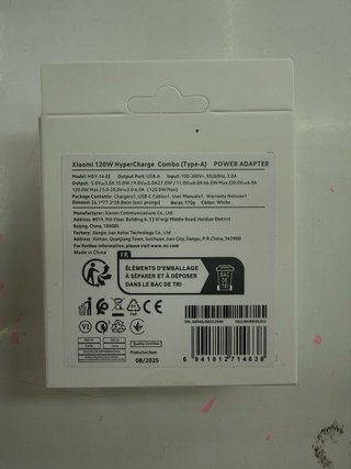 Cargador Xiaomi 120W HyperCharge Combo