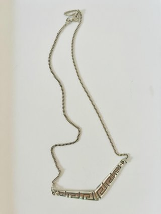 Collar Plata Diseño Geométrico