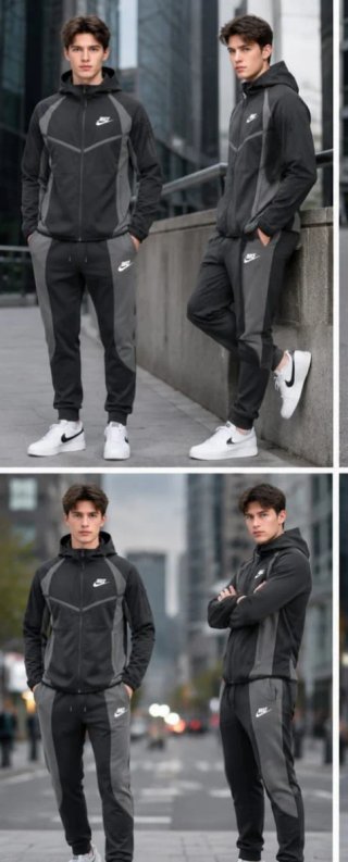 Chándal Nike Negro y Gris
