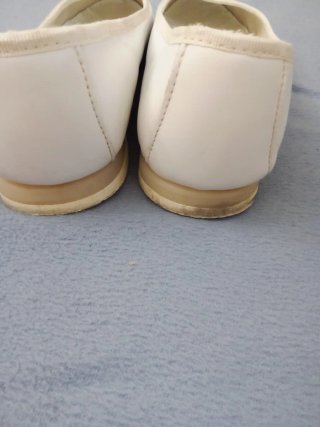 Bailarinas blancas piel mujer talla 41