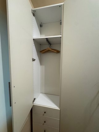 Armario blanco 38 cm de fondo