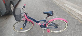 Bicicleta infantil BTWIN ORIGINAL 500 azul y rosa