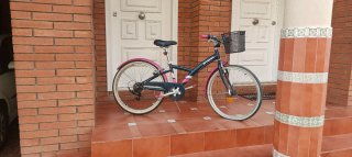 Bicicleta infantil BTWIN ORIGINAL 500 azul y rosa