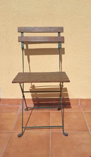 Mesa y 4 Sillas de Madera IKEA Terraza / Jardín