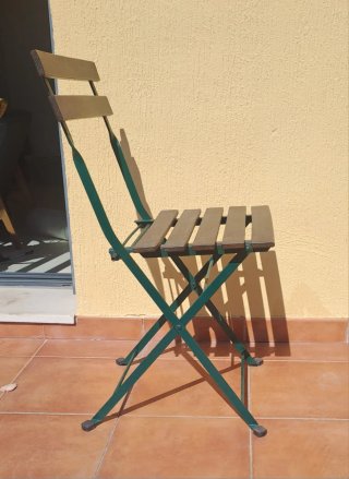Mesa y 4 Sillas de Madera IKEA Terraza / Jardín