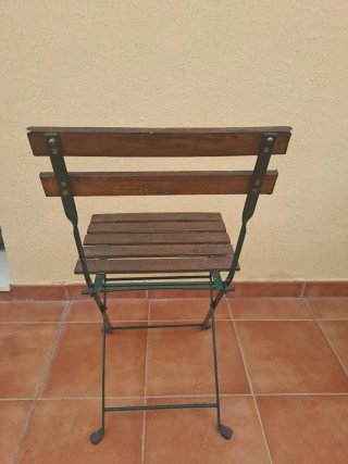 Mesa y 4 Sillas de Madera IKEA Terraza / Jardín