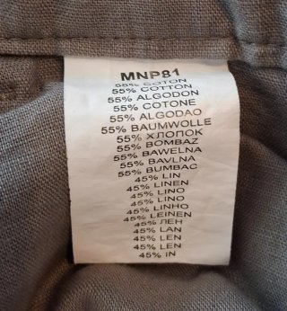 Pantalón ancho gris oscuro, marca Naf Naf, T.38
