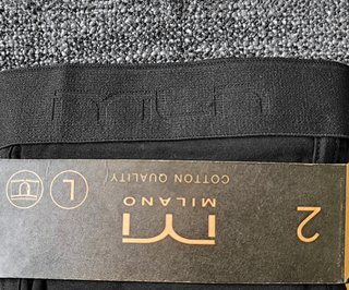 Pack 2 boxers negros Milano Talla L (A ESTRENAR)