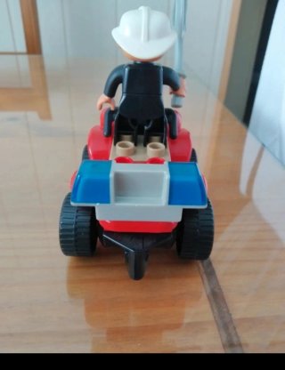 Coche Bombero Lego con Figura y Pico