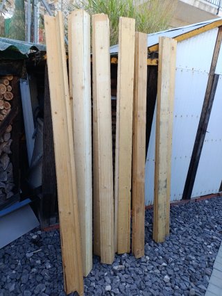 Lote de 26 tablas madera pino