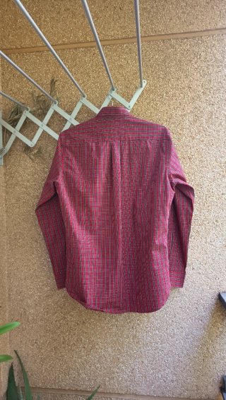 Camisa de cuadros hombre roja