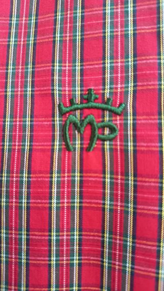 Camisa de cuadros hombre roja