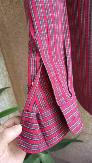 Camisa de cuadros hombre roja