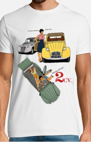 Camiseta 2CV Estilo Vintage