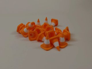 Conos trafico Hot Wheels 3D